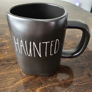 Rae Dunn "Haunted" Black Mug - Never Used